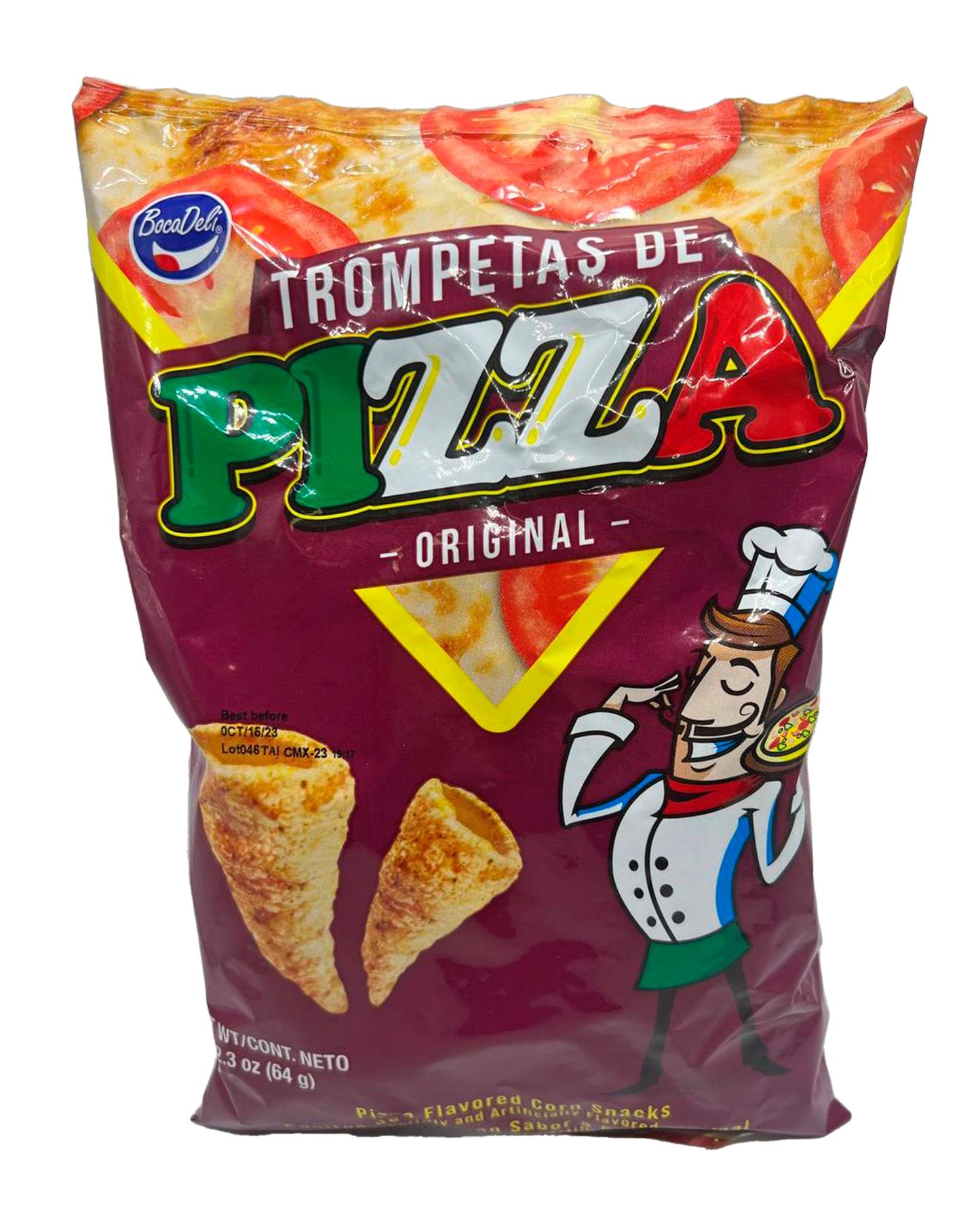 Bocadeli Trompetas de Pizza 64 g