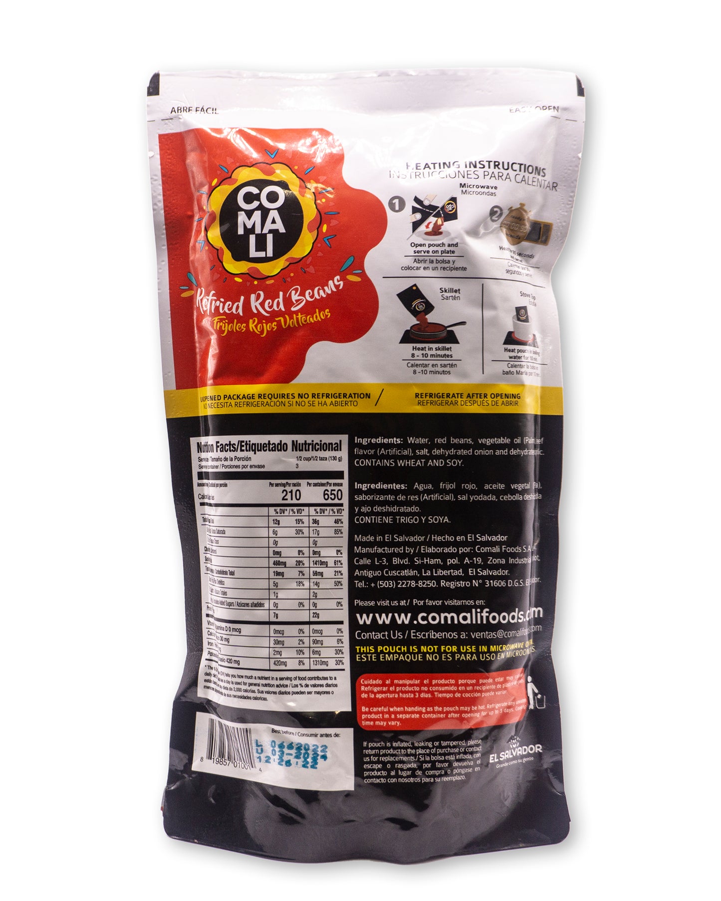 Comali Frijol Refrito Rojo 14 oz