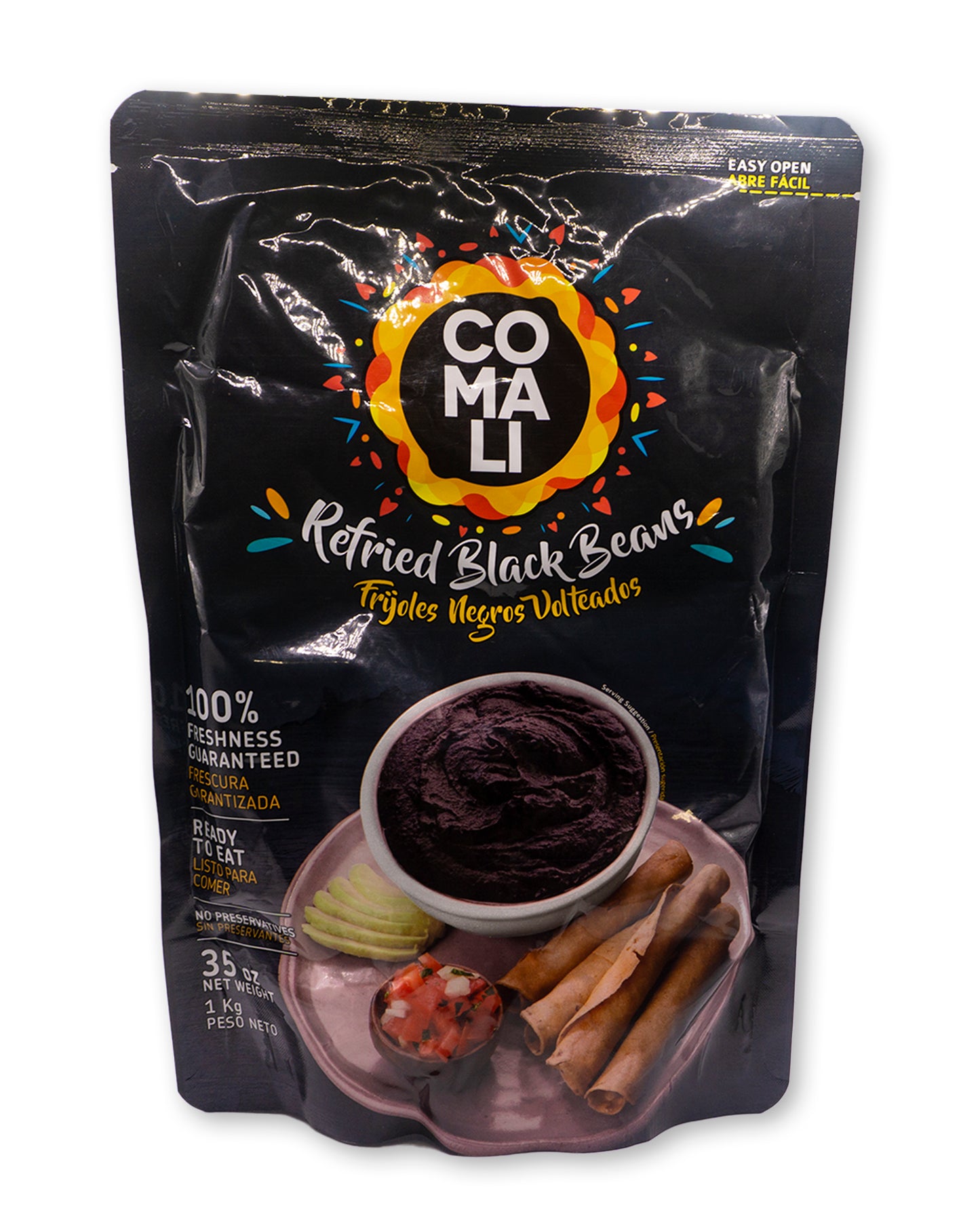 Comali Frijol Refrito Negro 35 oz