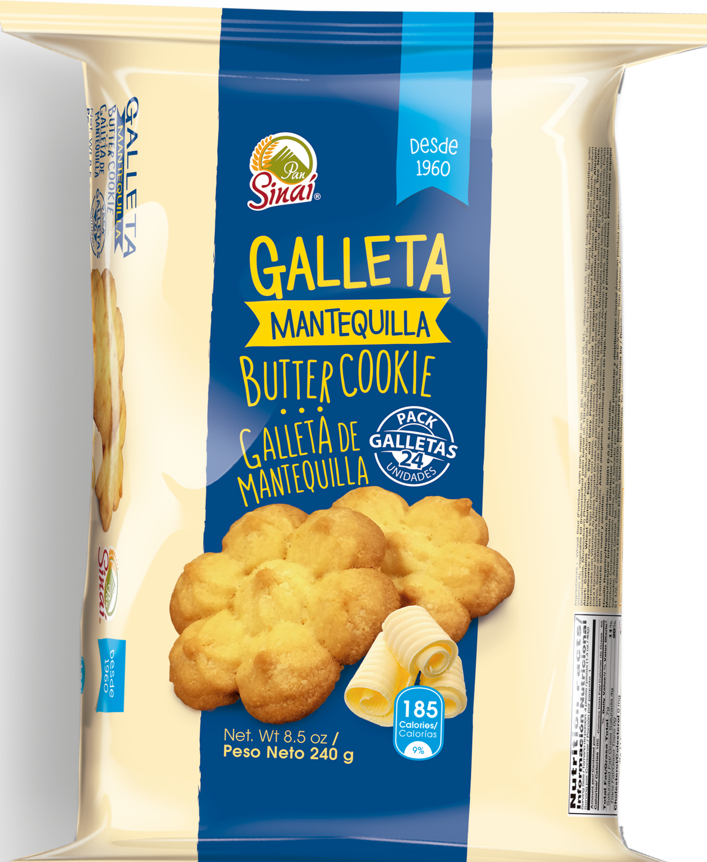 Pan Sinai Galleta de Mantequilla 8.5 oz (Pack of 6)