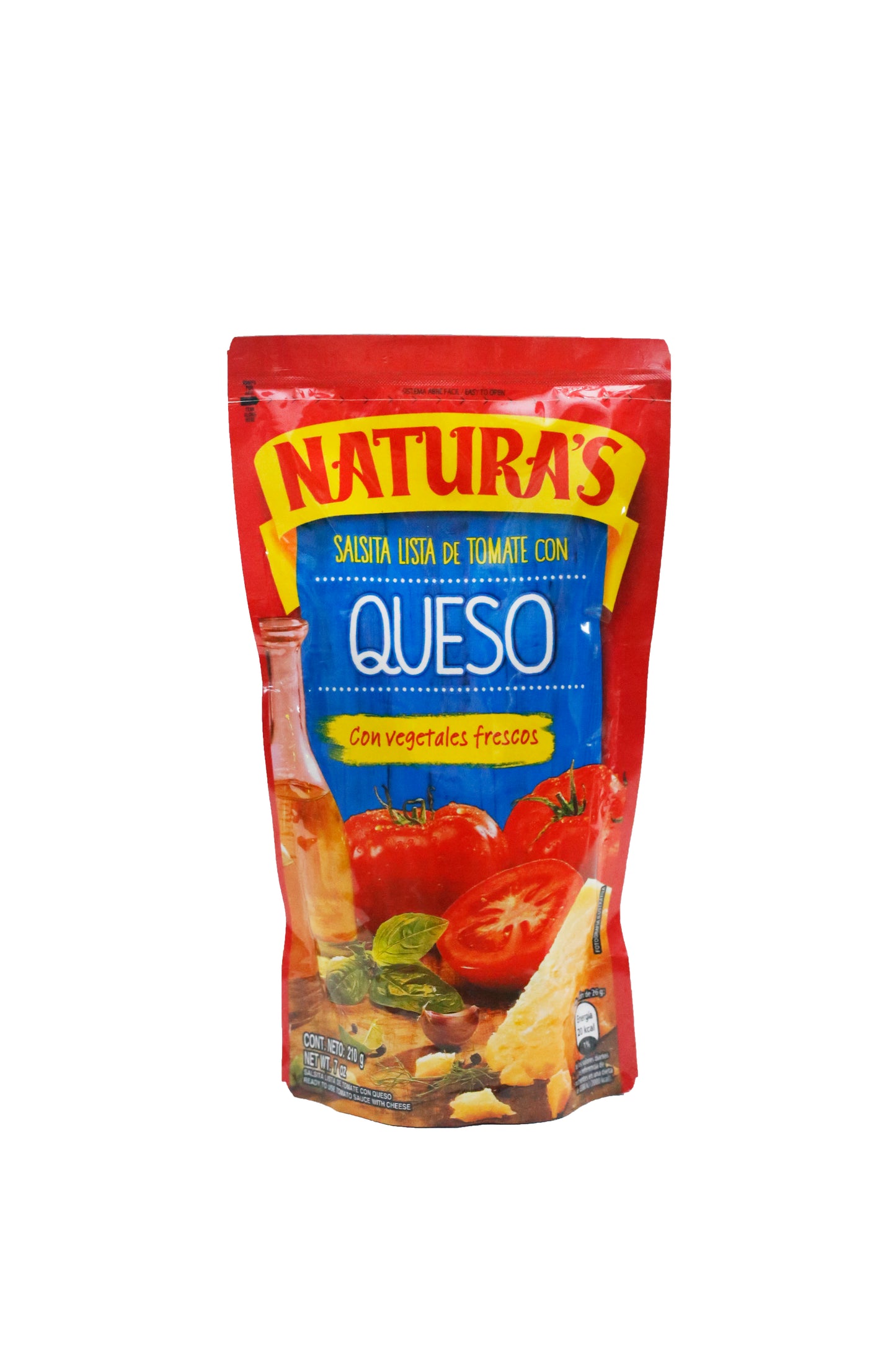 Naturas Salsa de tomate con queso 7 oz