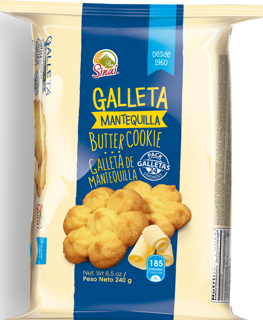Pan Sinai Galleta de Mantequilla 8.5 oz (Pack of 6)